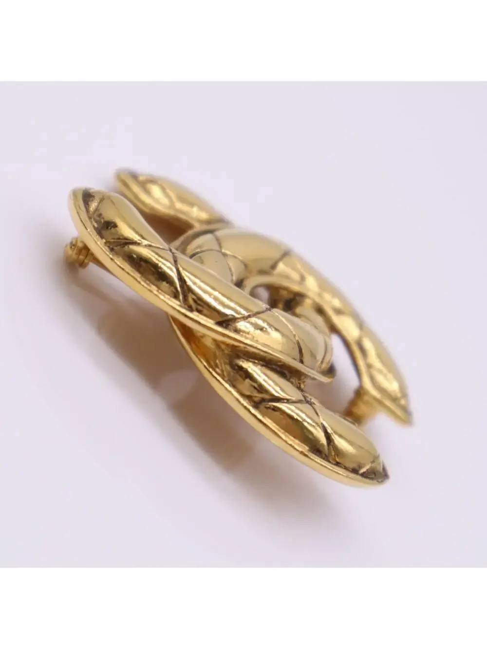 Chanel Cc Logo Brooch Metal #357836C77B